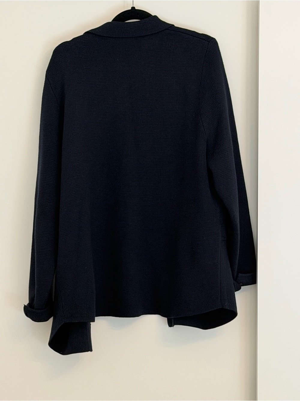 Sézane Navy Blue Will Button-Front Knit Jacket - Picture 5 of 9